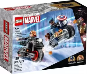 Конструктор Lego Marvel Super Heroes Черная вдова и Капитан Америка на мотоциклах / 76260 фото