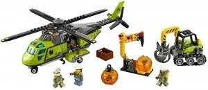 Конструктор Lego City 60123 Грузовой вертолёт исследователей вулканов фото