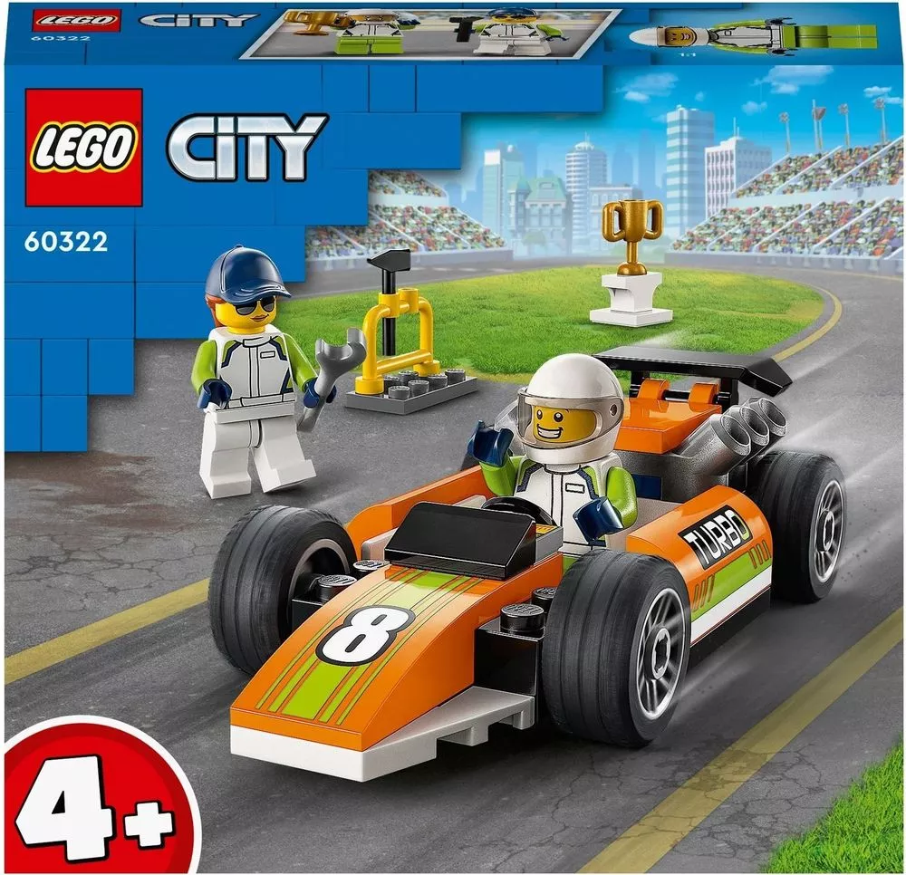 Конструктор LEGO City 60322 Гоночный автомобиль купить недорого в Минске,  цены – Shop.by