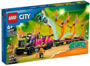 Конструктор LEGO City 60357 Трюковый грузовик и огненное кольцо фото