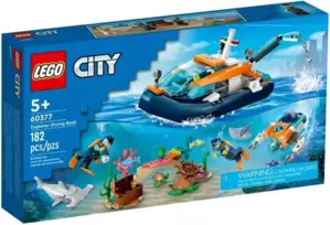 Конструктор LEGO City 60377 Исследовательская водолазная лодка фото