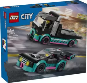 Конструктор LEGO City 60406 Гоночный автомобиль и грузовик-автовоз фото