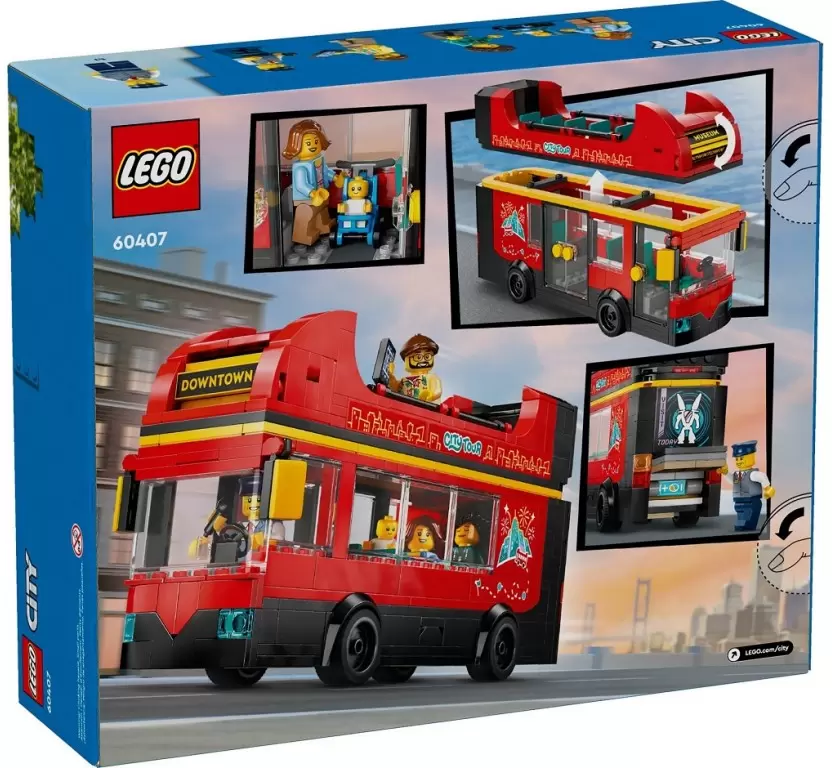 Lego City 60407 Красный двухэтажный экскурсионный автобус