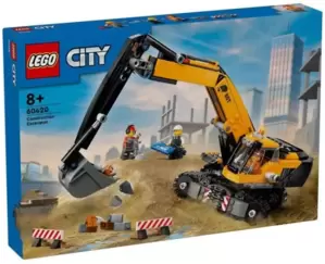 Конструктор LEGO City 60420 Желтый строительный экскаватор фото