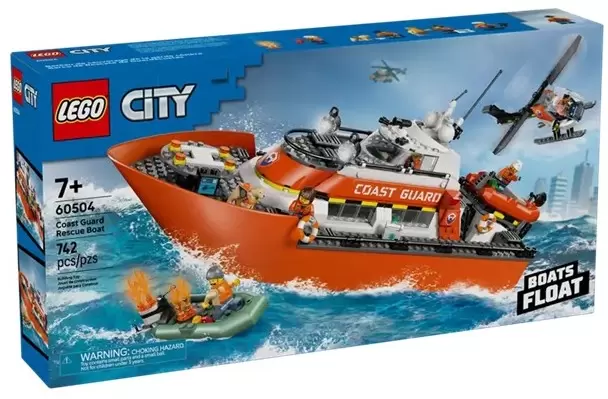 Lego City 60504 Спасательный катер и вертолет береговой охраны