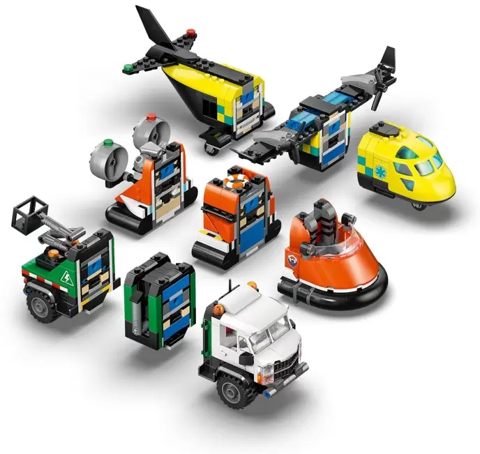 Конструктор Lego City 60505 Самолет, грузовик и судно на воздушной подушке фото