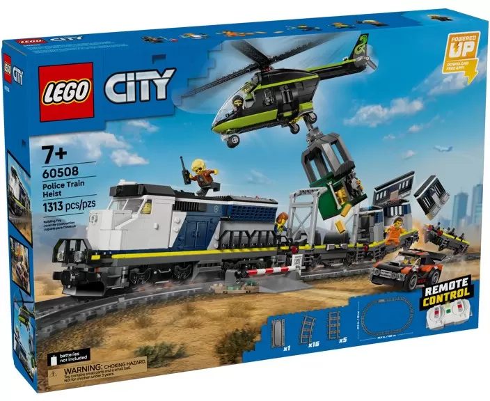 Lego City 60508 Ограбление полицейского поезда