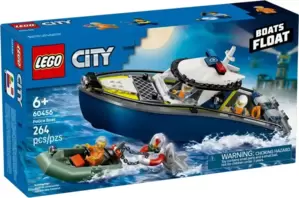 Конструктор Lego City Полицейская погоня на лодке 60456