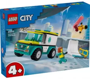 Lego City Скорая помощь и сноубордист 60403