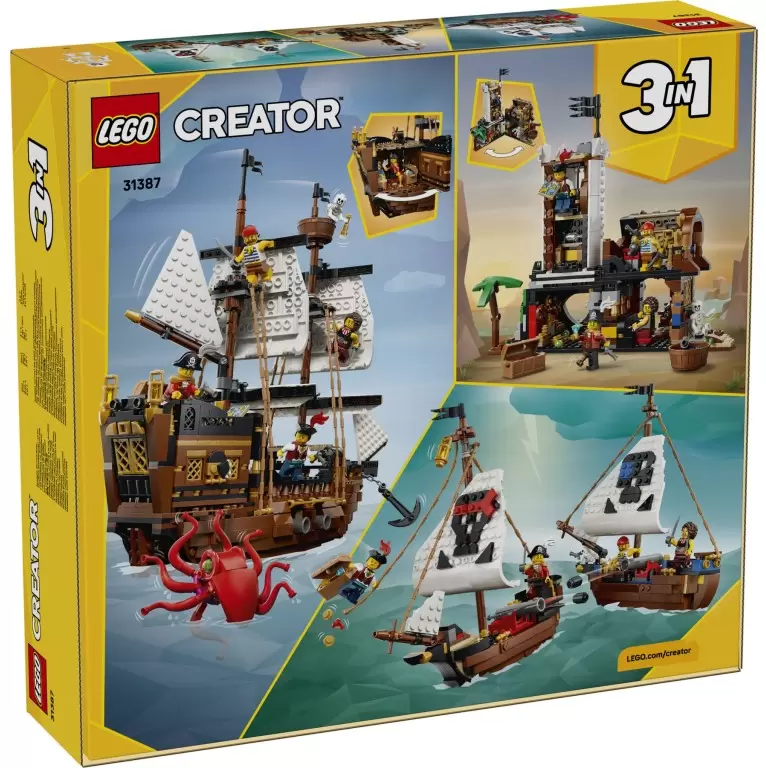 Lego Creator 3 в 1 31387 Легендарный пиратский корабль