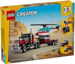 Конструктор LEGO Creator Грузовик-платформа с вертолетом / 31146 фото