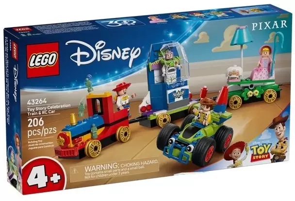 Lego Disney 43264 История игрушек: Праздничный поезд и радиоуправляемая машинка