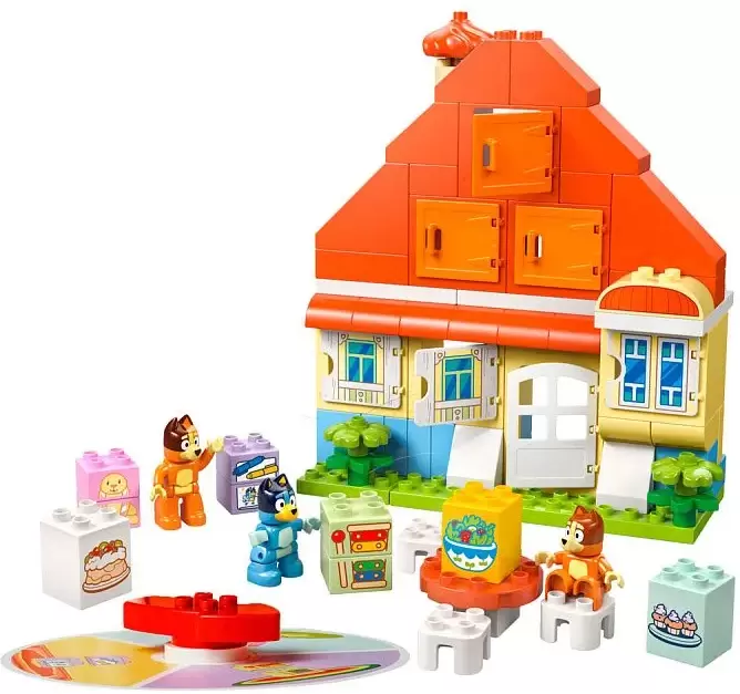 Конструктор Lego Duplo 10459 Bluey Семейный дом Блуи с игрой на память фото 3