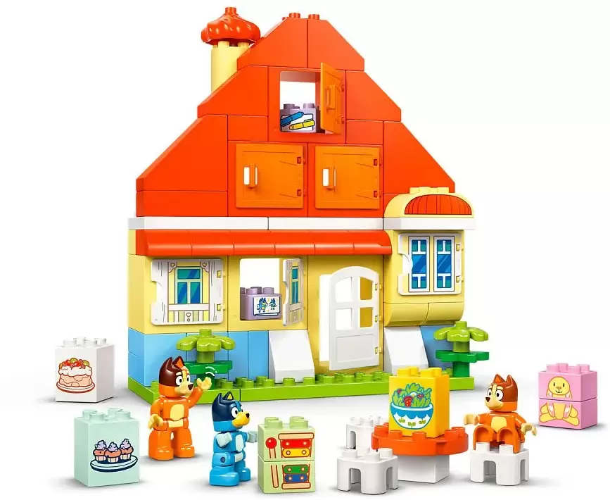 Конструктор Lego Duplo 10459 Bluey Семейный дом Блуи с игрой на память фото 4