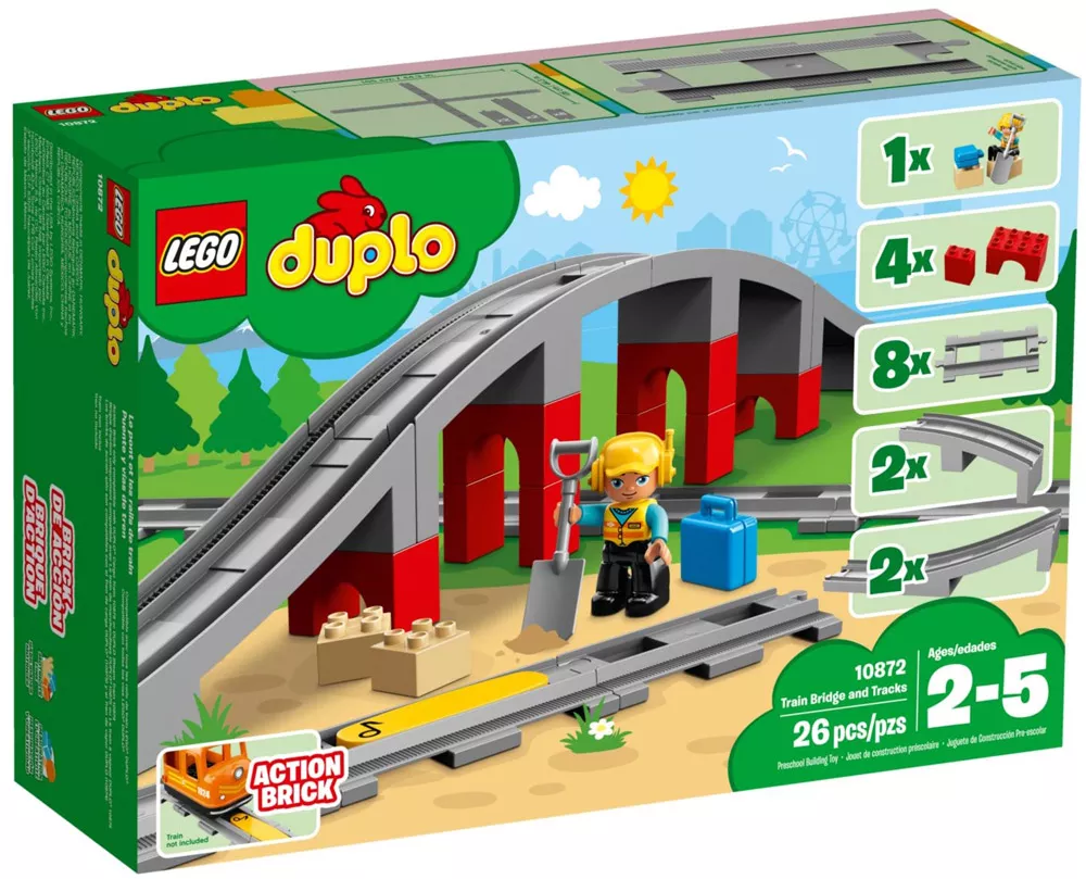 Конструктор Lego Duplo 10872 Железнодорожный мост фото 2