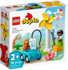 Конструктор Lego Duplo Ветряная турбина и электромобиль 10985 фото