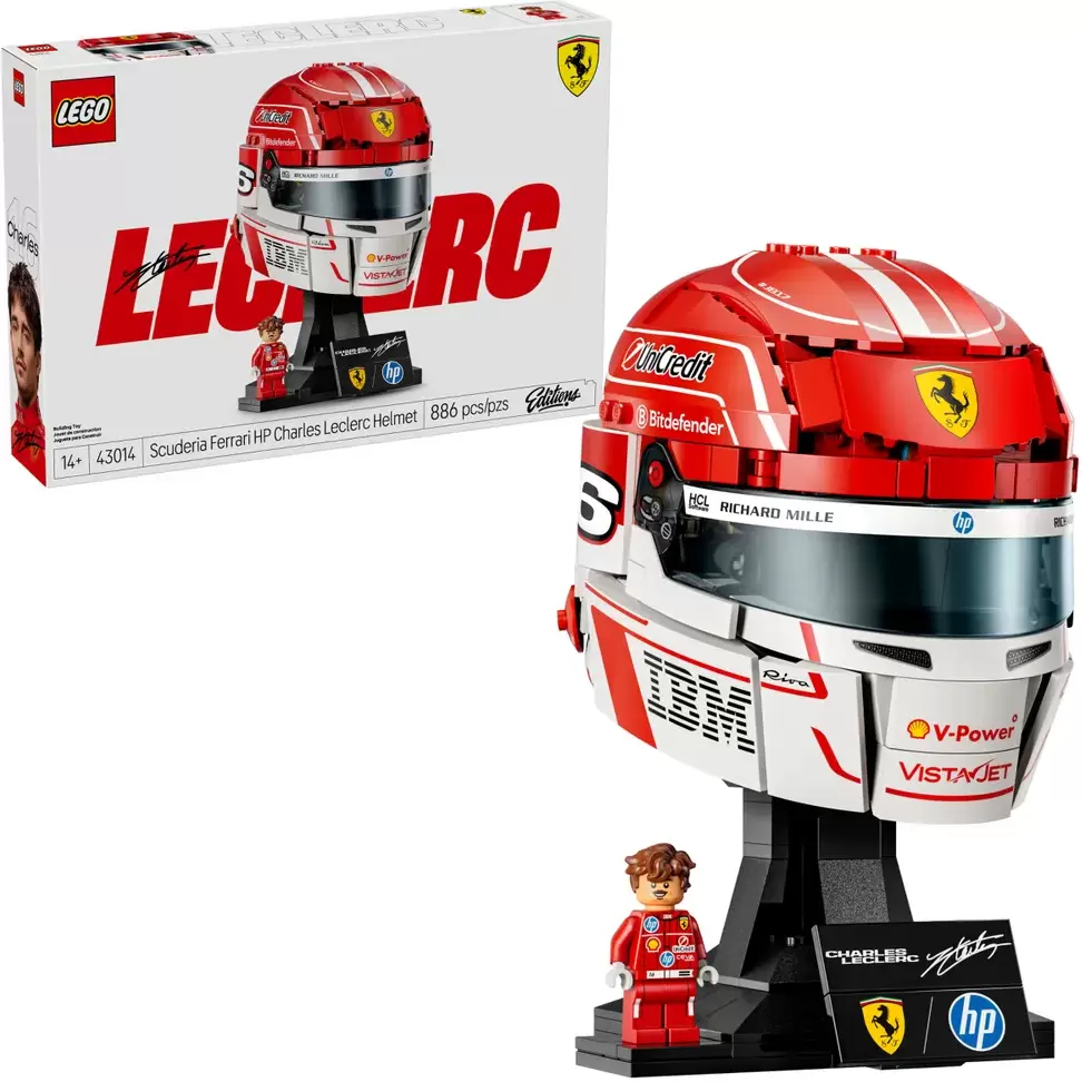 Конструктор Lego Editions 43014 Шлем Шарля Леклера команды Scuderia Ferrari HP фото 2