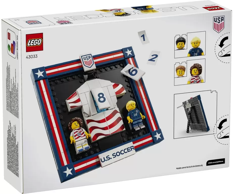 Lego Editions 43033 Футболка национальной сборной США по футболу 2026 года