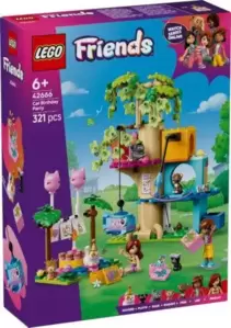 Lego Friends 42666 День рождения кошки и домик на дереве