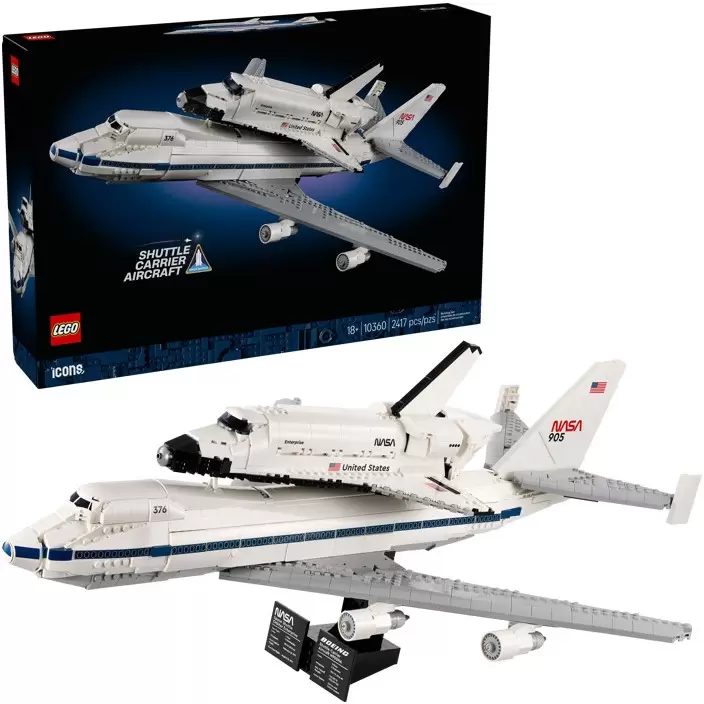 Конструктор Lego Icons 10360 Самолет-носитель и Шаттл фото