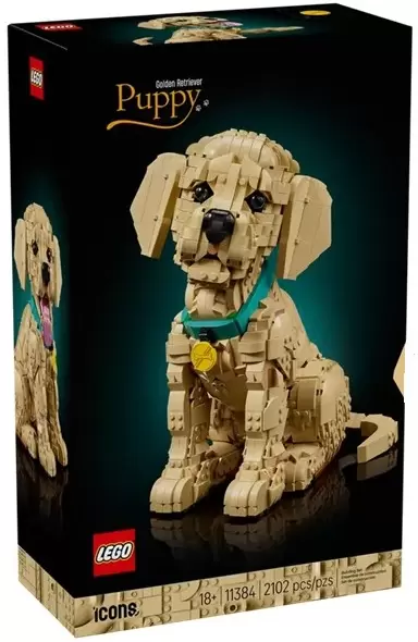 Lego Icons 11384 Щенок золотистого ретривера