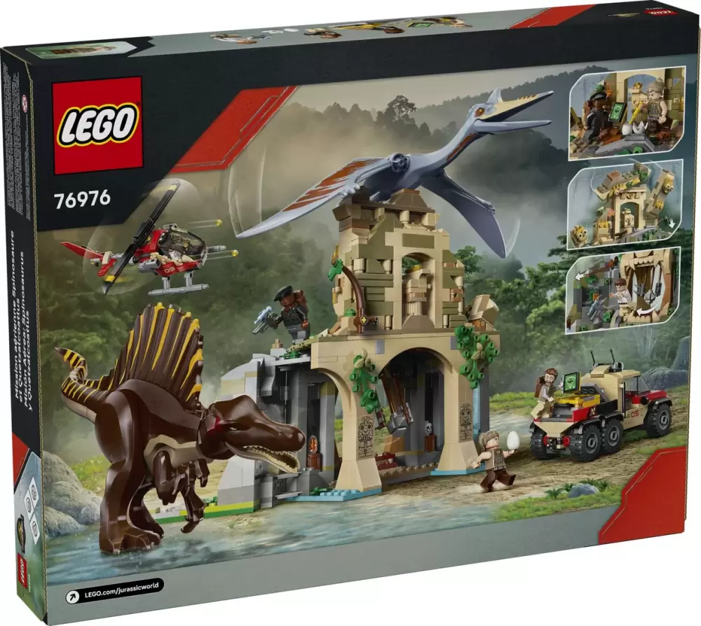 Lego Jurassic World 76976 Quetzalcoatlus &amp; Spinosaurus Airborne Mission