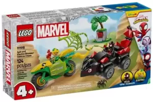 Конструктор Lego Marvel 11198 Погоня Диногонщика Спина за Электро фото