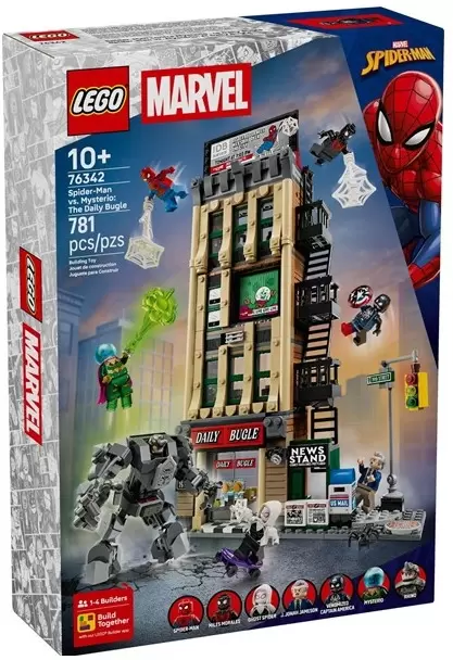 Lego Marvel 76342 Человек-паук против Мистерио: Дейли Бьюгл