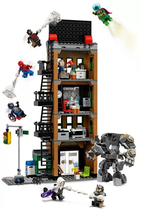 Конструктор Lego Marvel 76342 Человек-паук против Мистерио: Дейли Бьюгл фото