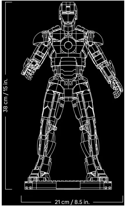 Конструктор Lego Marvel 76344 Коллекционное издание Железного Человека Марк 3 фото