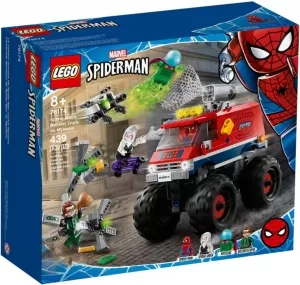Конструктор LEGO Marvel Spiderman76174 Монстр-трак Человека-Паука против Мистери фото