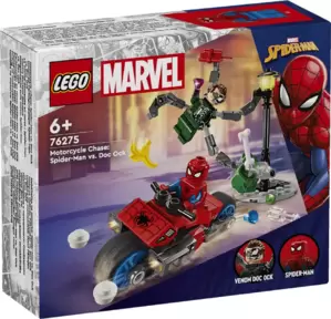 Конструктор Lego Marvel Super Heroes 76275 Погоня на мотоцикле: Человек-паук против Док Ока фото