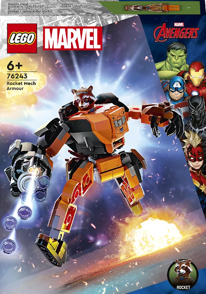 Конструктор Lego Marvel Super Heroes Реактивный Енот: робот / 76243 фото 4