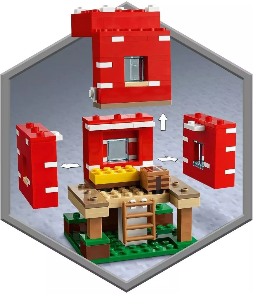 Конструктор LEGO Minecraft 21179 Грибной дом купить недорого в Минске, цены  – Shop.by