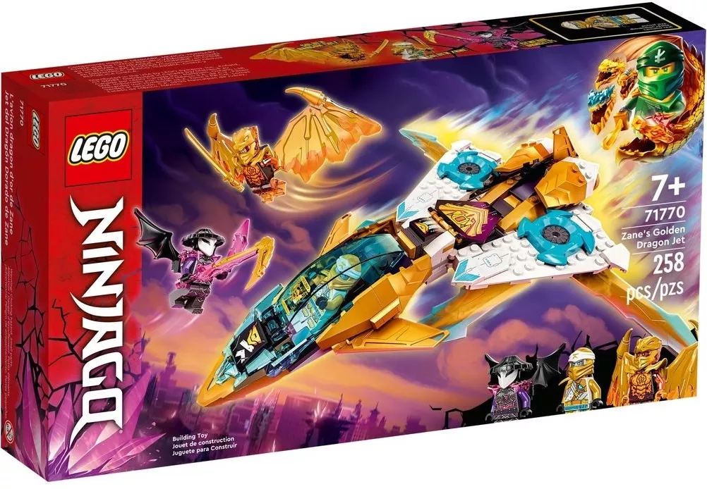 Lego Ninjago Золотой реактивный дракон Зейна 71770