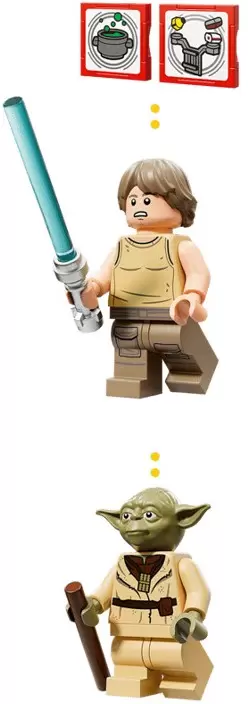 Конструктор Lego Smart Play 75422 Хижина Йоды и обучение джедаев фото