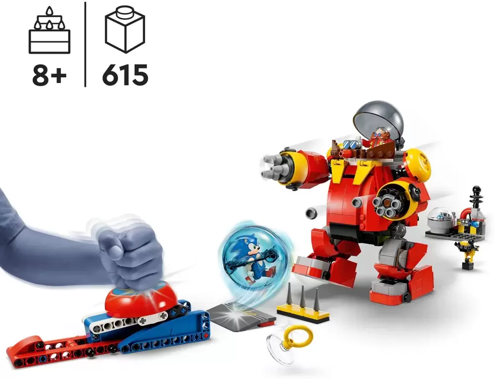 Конструктор Lego Sonic the Hedgehog 76993 Соник против робота-яйца смерти доктора Эггмана фото 4