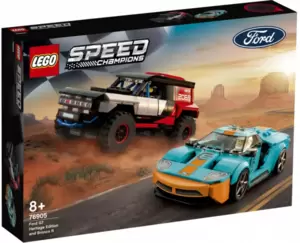 Конструктор LEGO Speed Champions 76905 Ford GT Heritage Edition and Bronco R фото