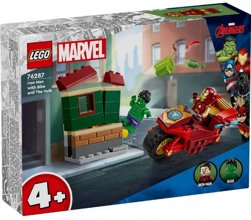 Lego Super Heroes 76287 Железный человек на мотоцикле и Халк
