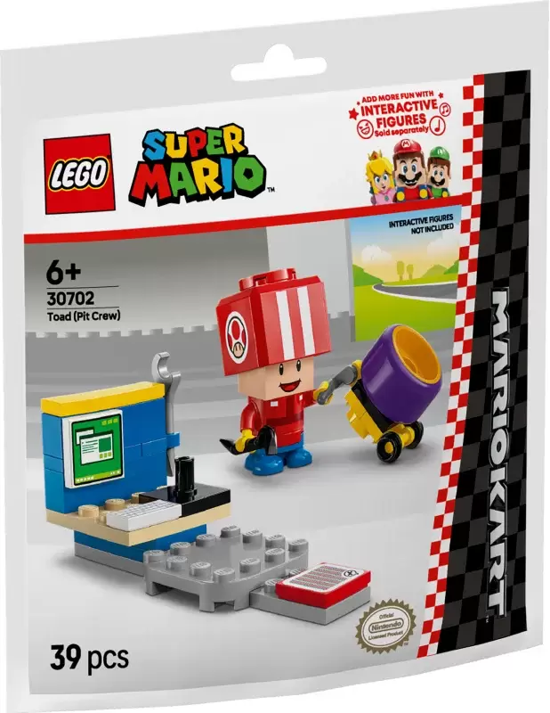 Lego Super Mario 30702 Mario Kart - Тоад механик