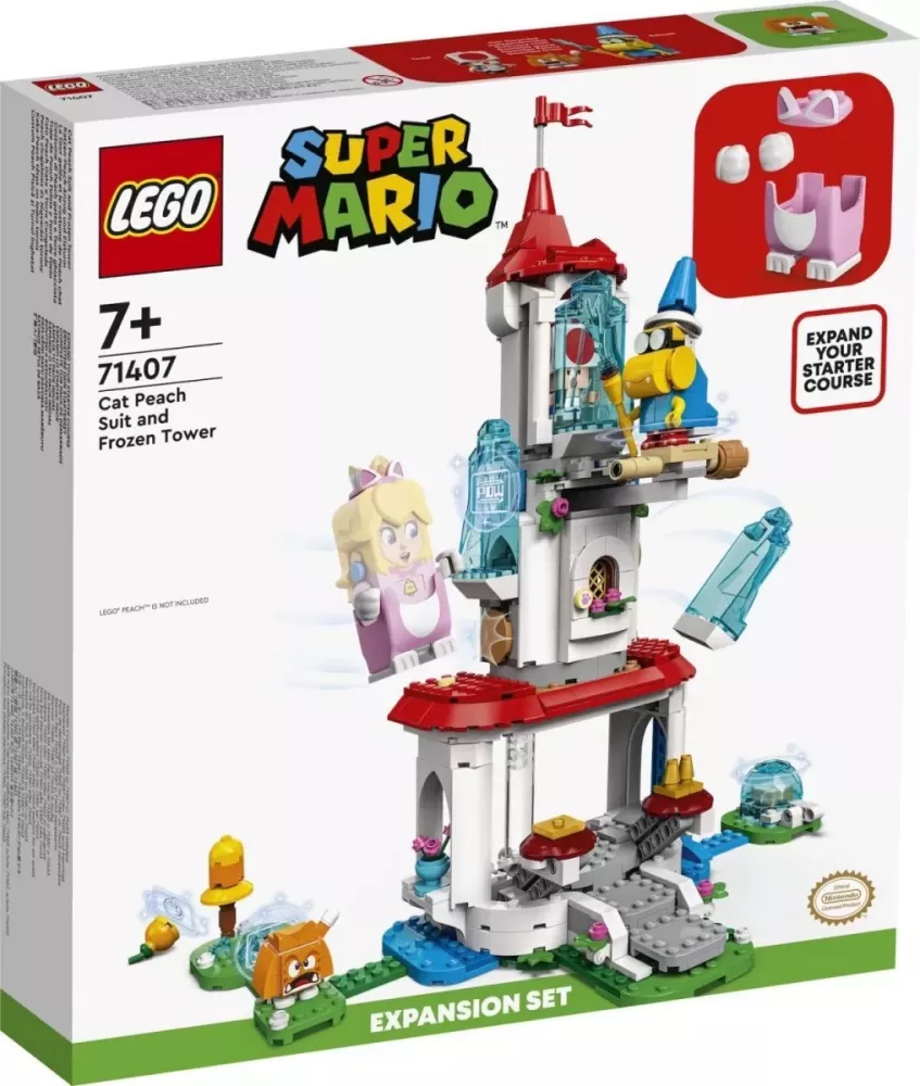 Lego Super Mario Наряд Пич-кошки и Ледяная башня 71407