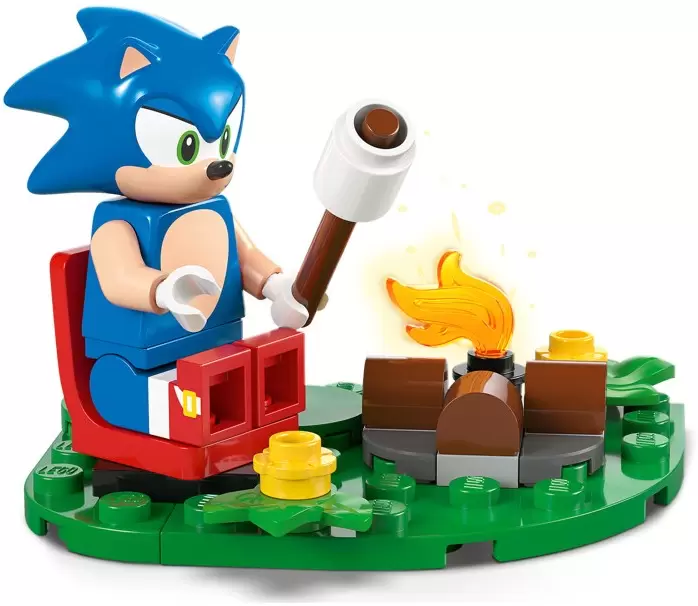 Конструктор Lego Super Sonic 77001 Столкновение Соника у костра фото