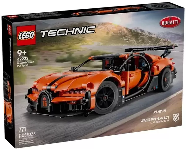 Lego Technic 42222 Bugatti Chiron Pur Sport Hypercar