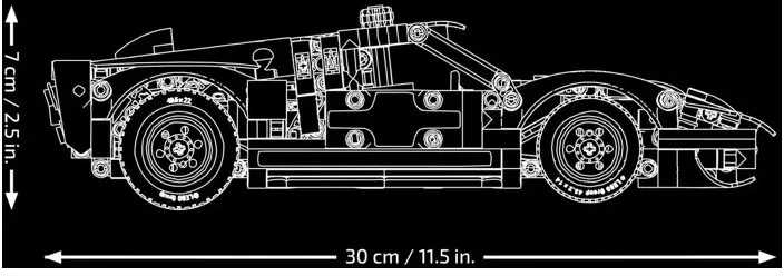Конструктор Lego Technic 42223 Гоночный автомобиль Ford GT40 MKII 1966 фото
