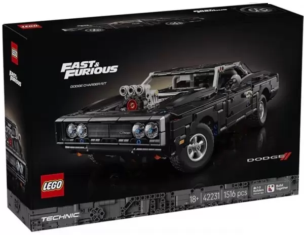 Lego Technic 42231 Fast and Furious Dodge Charger R/T Car