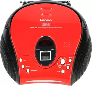 Магнитола Lenco SCD-24 (красный/черный) фото