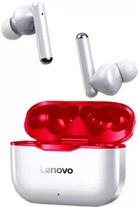 Наушники Lenovo LivePods LP1 (белый/красный) фото