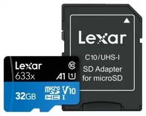 Карта памяти Lexar 633x microSDHC 32GB (LSDMI32GBB633A) фото