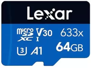 Карта памяти Lexar 633x microSDXC LSDMI64GBBCN633N 64GB (с адаптером) фото