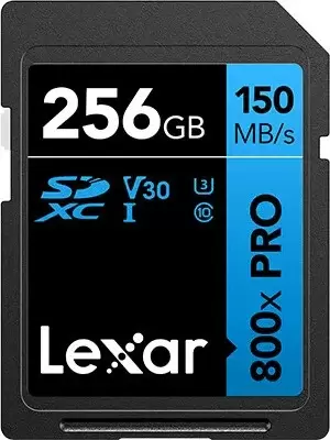 Lexar High-Performance 800x Pro SDXC LSD0800P256G-BNNNG 256GB